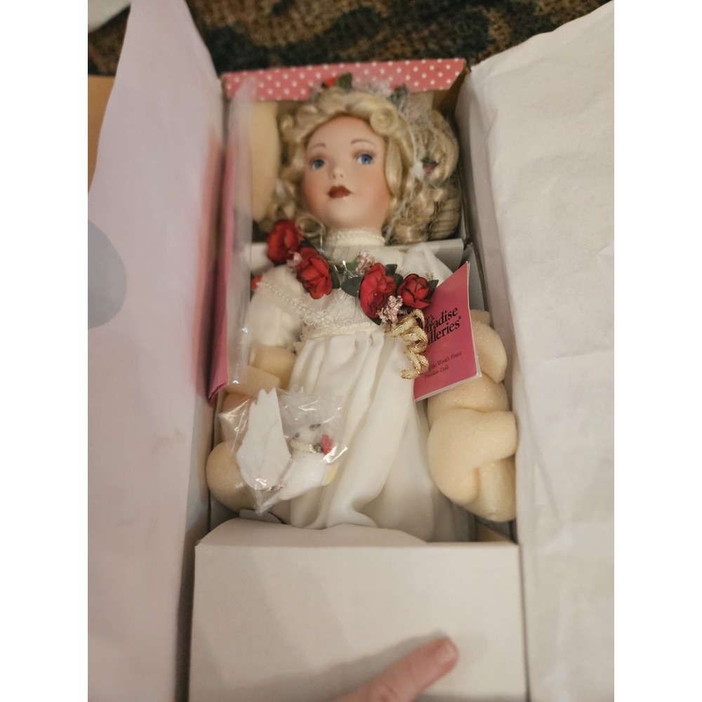 Paradise Galleries Heaven on Wings Angel Of Love Porcelain Doll By Patricia Rose